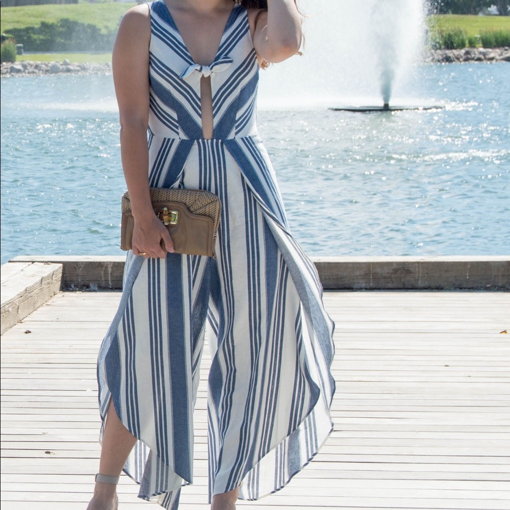 Striped Jumpsuit